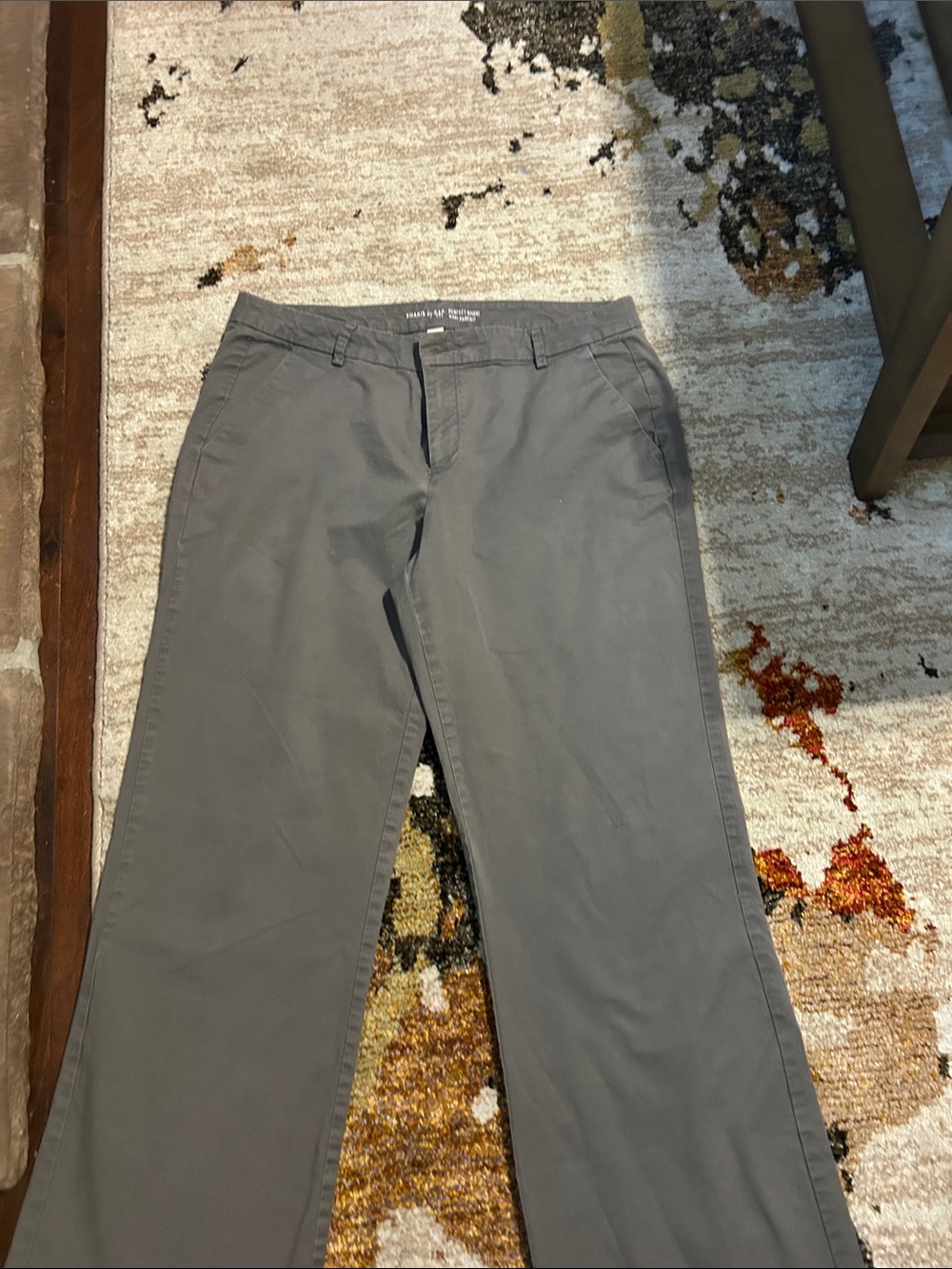 Gap Khakis by GAP Perfect Khaki Men's Gray Chino Pants